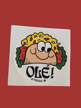 10/$25 Taco "Ole" Scratch & Sniff Retro Sticker
